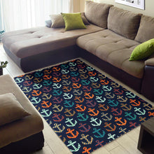 Load image into Gallery viewer, Colorful Anchor Dot Stripe Pattern Area Rug
