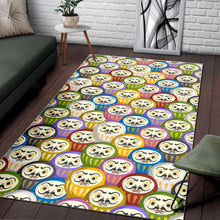 Load image into Gallery viewer, Colorful Daruma Pattern Area Rug
