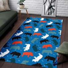 Load image into Gallery viewer, Colorful rhino pattern Area Rug

