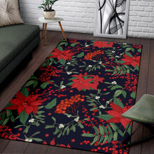 Load image into Gallery viewer, Poinsettia Pattern Print Design POT02 Area Rugs
