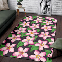 Load image into Gallery viewer, Pink Plumeria Pattern Print Design PM019 Area Rugs
