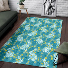 Load image into Gallery viewer, Rabbit Flower Theme Pattern Area Rug
