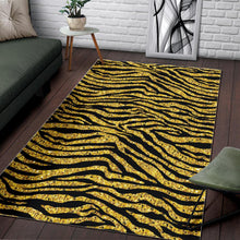 Load image into Gallery viewer, Gold Bengal Tiger Pattern Area Rug
