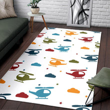 Load image into Gallery viewer, Colorful helicopter pattern Area Rug
