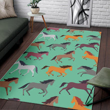 Load image into Gallery viewer, Colorful horses pattern Area Rug
