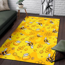 Load image into Gallery viewer, Bee Pattern Print Design BEE01 Area Rugs
