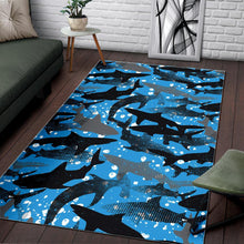 Load image into Gallery viewer, Shark Pattern Background Area Rug
