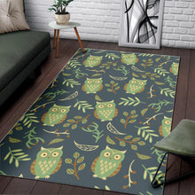 Load image into Gallery viewer, Cute owls leaves pattern Area Rug
