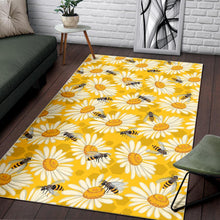 Load image into Gallery viewer, Bee Daisy Pattern Area Rug
