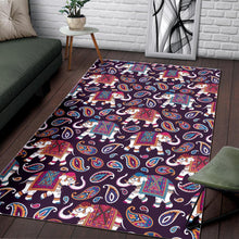 Load image into Gallery viewer, Elephant indian style ornament pattern Area Rug
