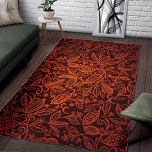Load image into Gallery viewer, Cocoa beans tribal polynesian pattern Area Rug
