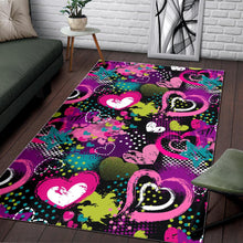 Load image into Gallery viewer, heart dot wave star creative design pattern Area Rug
