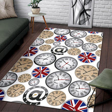 Load image into Gallery viewer, Wall Clock UK Pattern Area Rug
