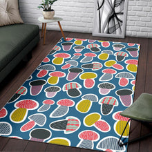 Load image into Gallery viewer, Colorful mushroom design pattern Area Rug

