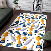 Load image into Gallery viewer, Bowling Ball and Shoes Pattern Area Rug
