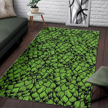 Load image into Gallery viewer, Green hop patternn Area Rug
