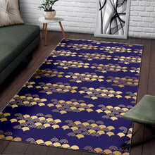 Load image into Gallery viewer, Beautiful japanese fan pattern Area Rug

