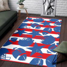 Load image into Gallery viewer, American football ball star stripes pattern Area Rug
