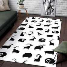 Load image into Gallery viewer, Goat ram pattern Area Rug
