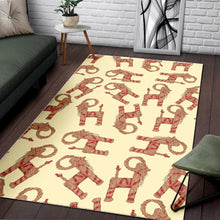 Load image into Gallery viewer, Yule Goat or Christmas goat Pattern Area Rug

