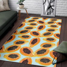 Load image into Gallery viewer, Watercolor papaya pattern Area Rug
