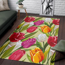 Load image into Gallery viewer, Colorful Tulip Pattern Area Rug
