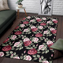 Load image into Gallery viewer, Rose Red Pink Pattern Print Design RO03 Area Rugs
