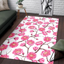 Load image into Gallery viewer, Pink Sakura Pattern Area Rug
