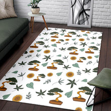 Load image into Gallery viewer, Bonsai Leaves Flower Pattern Area Rug
