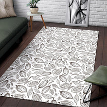 Load image into Gallery viewer, Cocoa beans leaves pattern Area Rug
