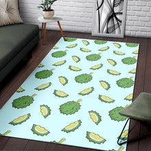 Load image into Gallery viewer, Durian pattern blue background Area Rug
