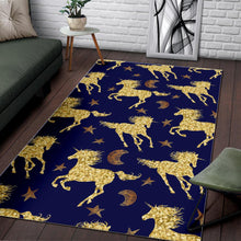 Load image into Gallery viewer, Unicorn Gold Pattern Area Rug
