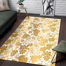Load image into Gallery viewer, Gold grape pattern Area Rug
