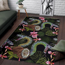 Load image into Gallery viewer, Snake Leaves Coconut Pattern Area Rug
