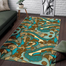 Load image into Gallery viewer, Coffee Bean Pattern Graphic Ornate Area Rug
