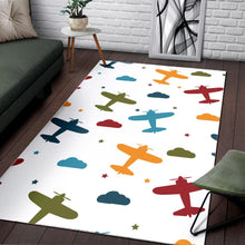 Load image into Gallery viewer, Airplane star cloud colorful Area Rug
