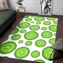 Load image into Gallery viewer, Sliced Cucumber Pattern Area Rug
