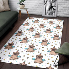 Load image into Gallery viewer, Unicorn Pug Pattern Area Rug
