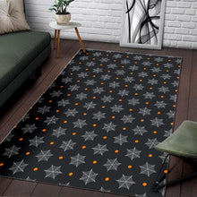 Load image into Gallery viewer, Cobweb Spider Web Pokka Dot Pattern Area Rug
