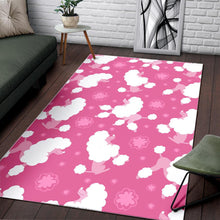 Load image into Gallery viewer, Poodle Pink Theme Pattern Area Rug
