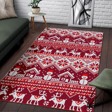 Load image into Gallery viewer, Snowman Sweater Printed Pattern Area Rug
