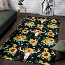 Load image into Gallery viewer, Sunflower Pattern Print Design SF08 Area Rugs

