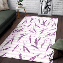 Load image into Gallery viewer, Lavender Pattern Stripe Background Area Rug
