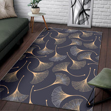 Load image into Gallery viewer, Gold ginkgo leaves Area Rug
