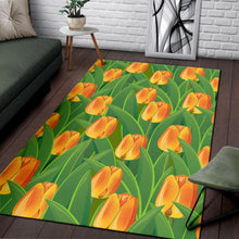 Load image into Gallery viewer, Tulip Orange Pattern Print Design TP07 Area Rugs
