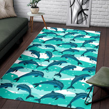 Load image into Gallery viewer, Dolphin sea pattern Area Rug
