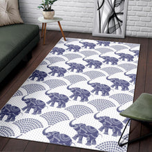 Load image into Gallery viewer, Elephant Pattern Background Area Rug

