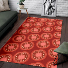 Load image into Gallery viewer, Sliced Tomato Pattern Area Rug
