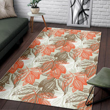 Load image into Gallery viewer, Cocoa beans Cocoa tree pattern Area Rug
