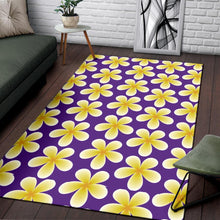 Load image into Gallery viewer, Yellow Plumeria Pattern Print Design PM05 Area Rugs
